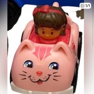 Fisher-Price little people Mia kitty car pink rare 2015